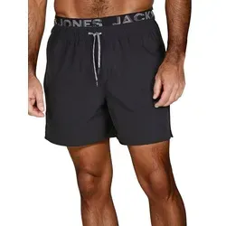 Jack & Jones Badeshorts Herren MAUI JJSWIM Regular Fit - Moderne Herren Badeshorts von Jack & Jones mit verstellbarem Kordelzug und komfortablem Mesh-Innenslip. Ideal für den Strand oder Pool – leicht, funktional und stylish für den perfekten Sommerlook.