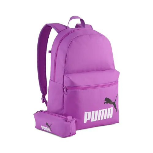 PUMA Rucksack PHASE BACKPACK SET (2-tlg) - Rucksäcke - Lebendiges 2-teiliges Set mit gepolstertem Rückenteil und verstellbaren Schulterriemen, aus mindestens 90 % recycelten Materialien für einen nachhaltigen Alltagslook.