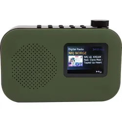 Sahaga 100309 POPurban Green Soundsystem – Bluetooth, DAB+ & UKW - Vielseitiges Soundsystem mit Bluetooth, DAB+ und UKW-Radio. Ideal für Zuhause oder unterwegs, mit Farbdisplay, Radiowecker und praktischen Funktionen wie Snooze und Sleep.