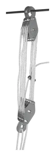 MaKeDO Flaschenzug 300 kg - 30007 - Flaschenzüge, belastbar bis 300 kg, ideal für schwere Hebevorgänge und vielseitige Anwendungen.