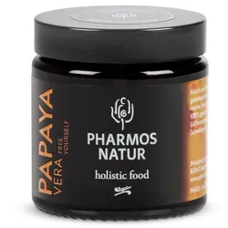 PHARMOS NATUR Holistic Food PapayaVera 15 g - Enzymreiche Papayakerne aus der Carica-Papaya, ideal zur Unterstützung der täglichen Ernährung. 100 % ganze Kerne, perfekt als gesunde Gewürzalternative.