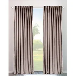 Otto Home Vorhang "Velvet uni" 175cm, beige (sand), Multifunktionsband - Der samtige Vorhang "Velvet uni" von OTTO home schafft mit seinem eleganten Design eine gemütliche Atmosphäre. Ideal für individuelle Raumgestaltungen, blickdicht und in verschiedenen Größen erhältlich.