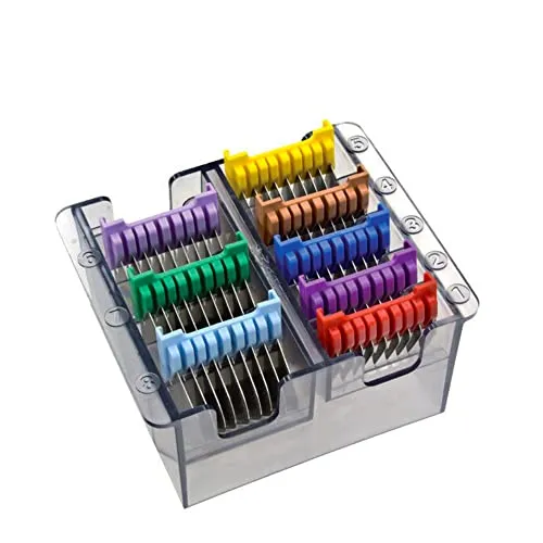 Moser SS Slide-on Comb Set 1230-Rex/1400/1854-Arco - Metallkamm-Set für präzises Trimmen, passend für Wahl Moser/Rex Arco, ideal für die professionelle Hundepflege.