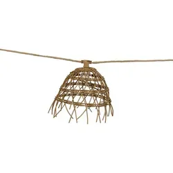 newgarden Alma Lichterkette mit Solarladung - Dekorative Lichterkette mit 800 cm langem Jutekabel und 10 warmen LED-Lichtern. Ideal für Innen- und Außenbereiche, sorgt für eine gemütliche Atmosphäre und nutzt Solarenergie für nachhaltige Beleuchtung.
