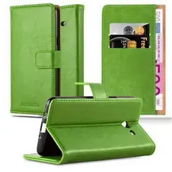 Cadorabo Hülle für Samsung Galaxy J5 2017 US Version Schutzhülle in Grün Handyhülle Book Tasche Case Etui Luxury