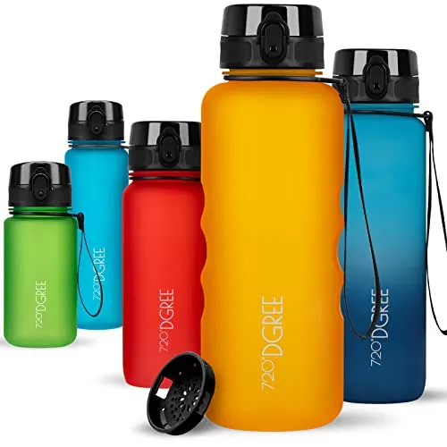 720°DGREE Trinkflasche 1,5 Liter “uberBottle“ softTouch - BPA-frei und auslaufsicher - Trinkflasche für Sport und Outdoor, mit 1,5 Liter Volumen und hygienischem Deckel für müheloses Trinken. Ideal für Fitness und umweltbewusste Nutzung.