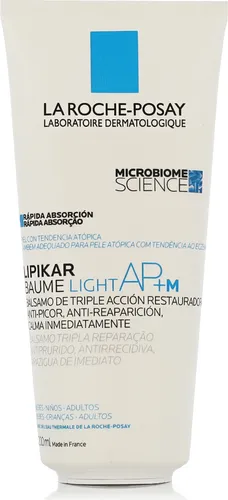 LA ROCHE-POSAY Lipikar Baume light 200 ml - Intensiv pflegender Balsam für trockene und empfindliche Haut. Mit Sheabutter zur Unterstützung der Hautbarriere und für eine schnelle Feuchtigkeitsversorgung. Ideal für die ganze Familie.