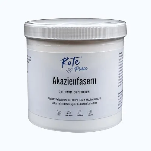 ROTE PLACE Akazienfasern - 100 % reine lösliche Ballaststoffe - Veganer Ballaststoff aus Akazienbaumsaft, ideal zur Unterstützung einer ausgewogenen Ernährung. Perfekt für Smoothies und Backwaren.