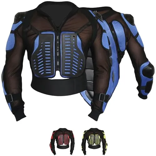 German Wear Protektorenjacke GW500 - Innovative Protektorenjacke für Motorrad und Sport, mit 8 atmungsaktiven Protektoren und optimaler Luftzirkulation für höchsten Komfort bei allen Aktivitäten.