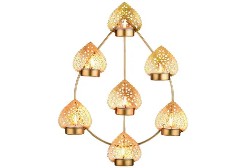 Marrakesch Orient & Mediterran Interior Wandkerzenhalter Orientalische Deko Wandkerzenhalter Wanddeko Teelichthalter Bohos -1- (1 St)