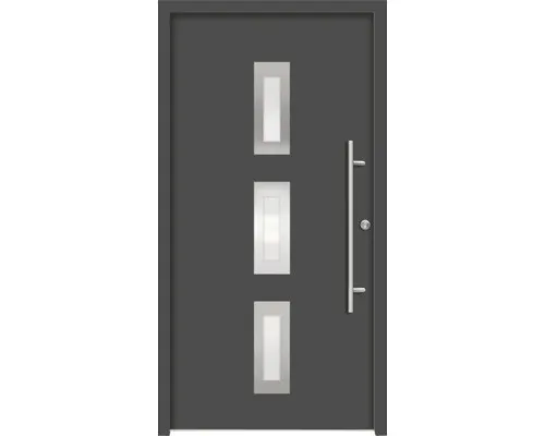 Splendoor Haustür ARTEMIS Aluminium 1100x2100 mm Anthrazitgrau DIN Rechts (nach