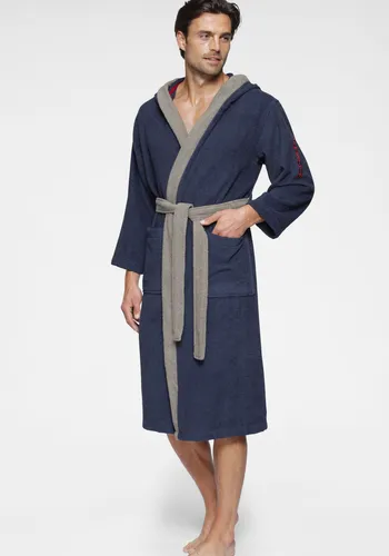 KangaROOS Unisex-Bademantel Henry - Bademäntel für Damen & Herren, ideal für Sauna & Spa, aus hochwertigem Walkfrottee mit Kapuze und Gürtel, in Langform (125 cm), für ultimativen Komfort.