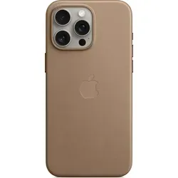 Apple Handyhülle Feingewebe Case MT4W3ZM A MagSafe - iPhone 15 Pro Max, taupe, weiche Wildleder-ähnliche Oberfläche und umweltfreundlich aus 68% recycelten Materialien