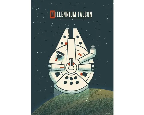 Poster Star Wars Geeky Millennium Falcon 30x40 cm