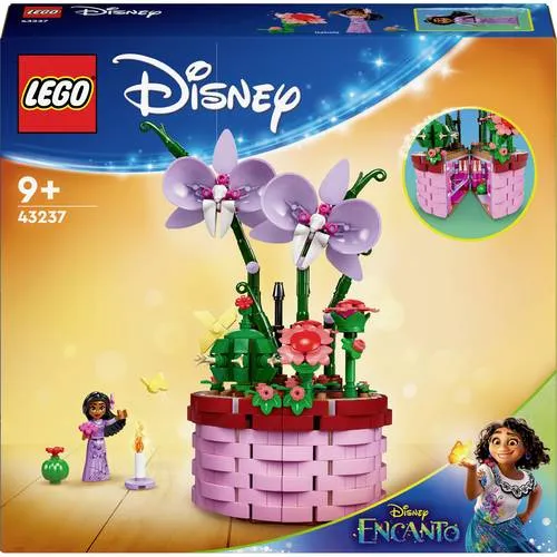 LEGO 43237 Disney Encanto Isabelas Blumentopf - Kreatives Bauset für Kinder ab 9 Jahren, mit aufklappbarem Blumenkorb und verstecktem Zimmer aus dem Film