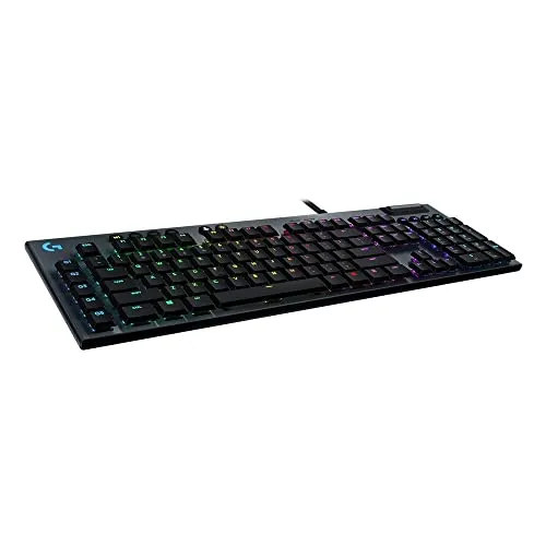 Logitech G815 Tactile Gaming-Tastatur - Schwarz, ultradünnes Design mit RGB-Beleuchtung und programmierbaren G-Tasten für optimales Gaming-Erlebnis