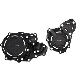 Acerbis Suzuki DRZ 400 X-Power Kit - Schwarz - Motorradzubehör mit optimalem Schutz für Kupplungs- und Zündungsabdeckungen, beständig gegen hohe Temperaturen und einfach montierbar. Ideal für Suzuki DRZ 400 Modelle von 2000-2023.
