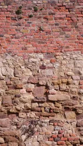 Livingwalls Vliestapete - Backstein Tapete in Braun, Beige und Rot - Tapeten: Moderne Vliestapete in Steinoptik, leicht anzubringen und abziehbar. Ideal für Wohnzimmer oder Schlafzimmer, schafft Wärme und Stil.