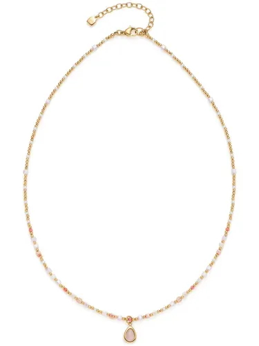 Leonardo 026228 Damen Collier Shari CIAO Edelstahl Rosa 48 cm - Elegantes Collier aus hochwertigem Edelstahl in zartem Rosa, perfekt für jeden Anlass. Stilvolle Kette, die Ihrem Outfit einen besonderen Akzent verleiht.