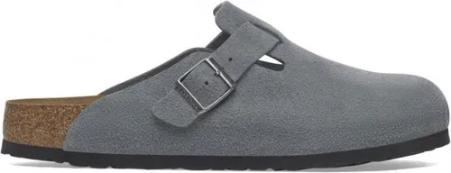 Birkenstock Boston BS Herren Sandalen Pantolette Leder Normale Weite 1029708 - Hochwertige Herren Sandalen aus Leder mit Korkfußbett für optimalen Tragekomfort. Ideal für warme Tage und vielseitig kombinierbar.