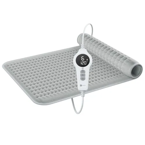 Bringer Infrarot Heizkissen 50x90 cm - Infrarot Wärmekissen mit Abschaltautomatik für gezielte Wärme bei Rücken- und Nackenschmerzen. Maschinenwaschbar und mit Überhitzungsschutz für sichere Anwendung.