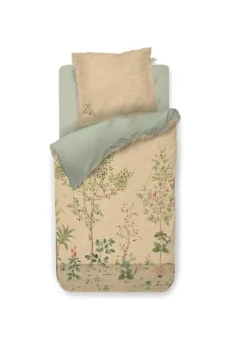 PiP Studio Bettwäsche Fata Morgana, 2-teilig - Bettwäsche-Set aus hochwertigem Perkal mit romantischem Naturmuster und floralen Elementen, ideal für einen komfortablen Schlaf und stilvolle Akzente im Schlafzimmer.