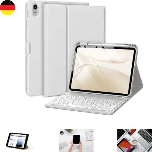 Rugged Folio für iPad (10. Gen) - Robuste Schutzhülle mit Qwertz-Tastatur und Smart Connector, ideal für unterwegs in Graphit