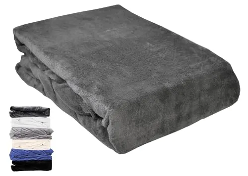 JACK Teddy Flausch Plüsch Spannbettlaken Cashmere Touch Weiß Grau Anthrazit Creme 90x190-100x200 / 140x200 / 180x200 cm, Farbe:Anthrazit, Größe:100x200cm Spannbettlaken