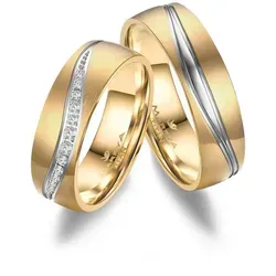 MARRYA Trauring Titan Ringe Trauringe Eheringe Partnerringe goldfarben|silberfarben 62