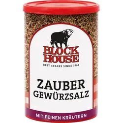 Block House Zaubergewürzsalz, Gewürzmischung für Fleisch, Fisch und Gemüse in Restaurantqualität, 280g Dose mit Streuaufsatz