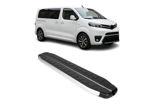 OMAC Kfz-Schmutzfänger Trittbretter für Toyota Proace 2017-2025 - Zwei langlebige Aluminium Trittbretter für den Toyota Proace L1, rutschfest und wetterbeständig. Ideal für einfachen Ein- und Ausstieg, schützt die Karosserie und wertet das Fahrzeug optisch auf.