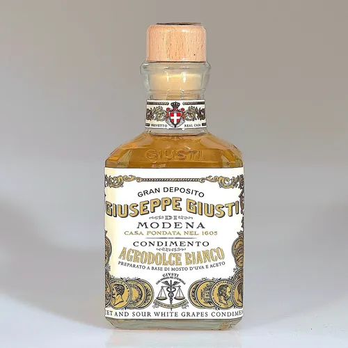 "Agrodolce Bianco" weißer, süß-saurer Balsamessig 250 ml - Giusti
