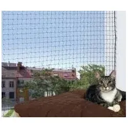 TRIXIE Schutznetz schwarz 4 x 3 m - Robustes Tiersicherheitsnetz, ideal zum Schutz von Gartenbereichen. Schützt Ihre Tiere zuverlässig und sorgt für Sicherheit im Freien.