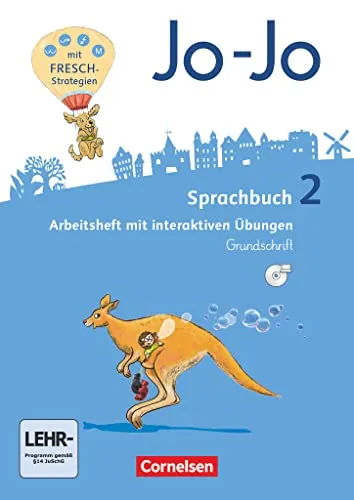 Jo-Jo Sprachbuch - Allgemeine Ausgabe 2016 - 2. Schuljahr: Arbeitsheft in Grundschrift - Mit interaktiven Übungen