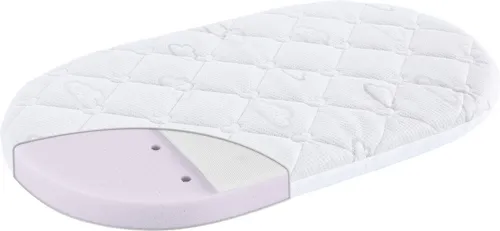 Träumeland KINDERWAGEN Brise Light - Ovalmatratze für Hartan - Matratzen für Kinderwagen, 33 x 78 x 6 cm, atmungsaktiv und ergonomisch für einen gesunden Schlaf Ihres Babys.