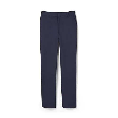 French Toast - Pantalón de Sarga de Corte Holgado para niño Con Cintura Ajustable, Azul Marino, 8