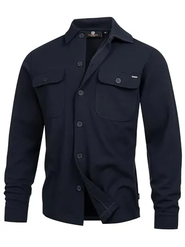 Indicode Herren INNello Langarmhemd | Komfortables Freizeithemd mit Kentkragen - Herrenhemden mit 95% Polyester und 5% Elasthan für angenehmen Tragekomfort und leichte Dehnbarkeit. Ideal für den Übergang, mit praktischen Brusttaschen und Regular Fit.