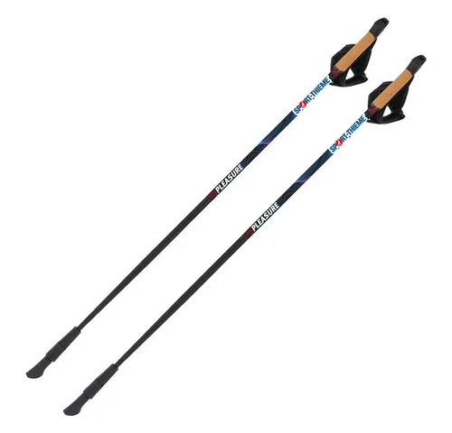 Sport-Thieme Nordic Walking Stöcke Pleasure 105 cm - Hochwertige Trekkingstöcke für fortgeschrittene Sportler, ideal für optimale Stabilität und Komfort beim Nordic Walking.