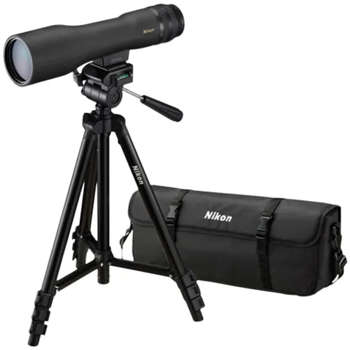 Nikon Prostaff 3 16-48x60 Fernglas - Wasserfestes und kompaktes Fernglas mit integriertem Zoom-Okular und mehrschichtvergüteten Linsen für ein besonders scharfes Bild.