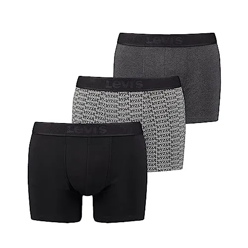 LEVIS Men's Organic Cotton Boxer Briefs Gift Box 3 Pack