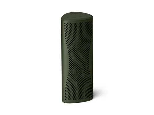 KEF Muo Bluetooth-Lautsprecher in Moss Green - Stylischer Bluetooth-Lautsprecher in Grün mit kraftvollem Sound und tragbarem Design – ideal für unterwegs und jede Gelegenheit.