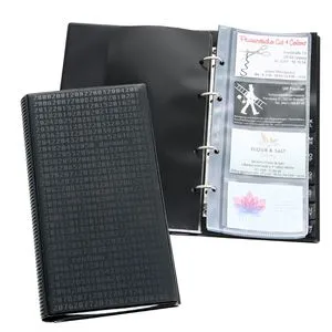 Durable Visitenkartenbuch 240301 Visifix Centium A5 - Visitenkarten-Aufbewahrung mit schmutz- und feuchtigkeitsabweisendem Einband, ideal für bis zu 200 Karten. Inkl. 12-teiligem A-Z Register und erweiterbar mit zusätzlichen Hüllen.