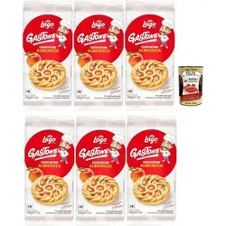 Lago 1968, Le Merende di Gastone Crostatine all'Albicocca, Aprikosentörtchen kuchen, einzeln verpackt, Aprikosenmarmelade, Kindersnack ohne Palmö...