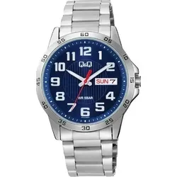 Q&q Uhr Attractive Modell A37A-003PY - Elegante Herren-Armbanduhr mit Quarzwerk und Mineralglas. Inklusive stilvollem Markenetui, ideal für jeden Anlass.