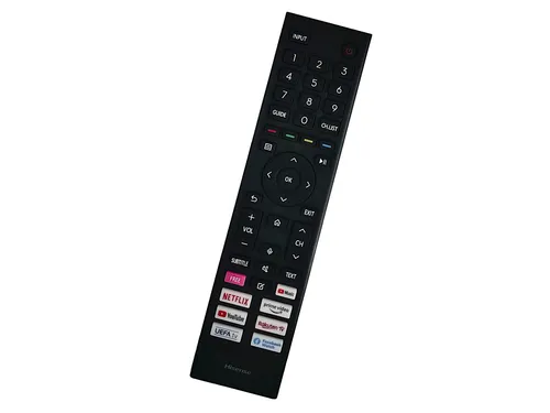 HISENSE Fernbedienung ERF3B80H Voice Remote - Praktische Fernbedienung für HISENSE-Geräte, inklusive Sprachsteuerung. Ideal für eine komfortable Bedienung in bis zu 10 m Reichweite. Kompakt und benutzerfreundlich.