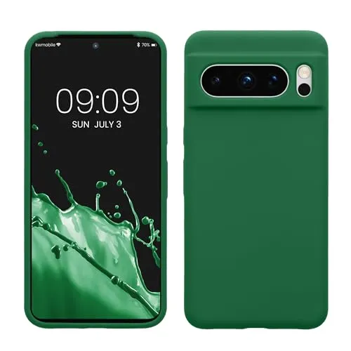 kwmobile Handyhülle für Google Pixel 8 Pro Hülle, für Pixel 8 Pro Case - Hülle Silikon - kabelloses Laden - Pixie Green