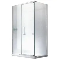 Hephaistos "Frost" Duschkabine 120x90x195 cm - Glaszentrum Hagen - Moderne Eckduschkabine aus 8 mm Klarglas mit ESG Siegel, ideal für Badezimmer, Sauna oder Wellnessbereich. Inklusive Tasse und klappbarem Öffnungsmechanismus.