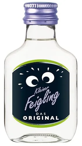 Kleiner Feigling Das Original (12 x 0,1 L) – Feinster Vodka mit fruchtigem Feigenaroma – Der kultige Feier-Schnaps für jede Feier – Frech, fruchtiger Shot – 20 % Vol.