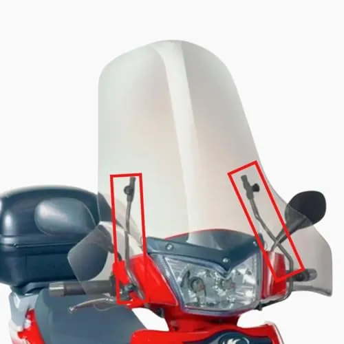 Kappa Kymco People S 50 – 125 – 200 (05 > 09) Parabrezza Montagekit - Praktisches Montagekit für Parabrezza, ideal zur sicheren Befestigung. Perfekt geeignet für Kymco People Modelle, um Fahrkomfort zu erhöhen.