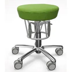 Haider BIOSWING Foxter - 3D-Hocker für ergonomisches Sitzen - Bürostuhl mit 3D-Sitzwerk für mehr Schwung und Flexibilität. Ideal für ergonomisches Arbeiten im Büro, Labor oder Zuhause, auch auf kleinstem Raum.